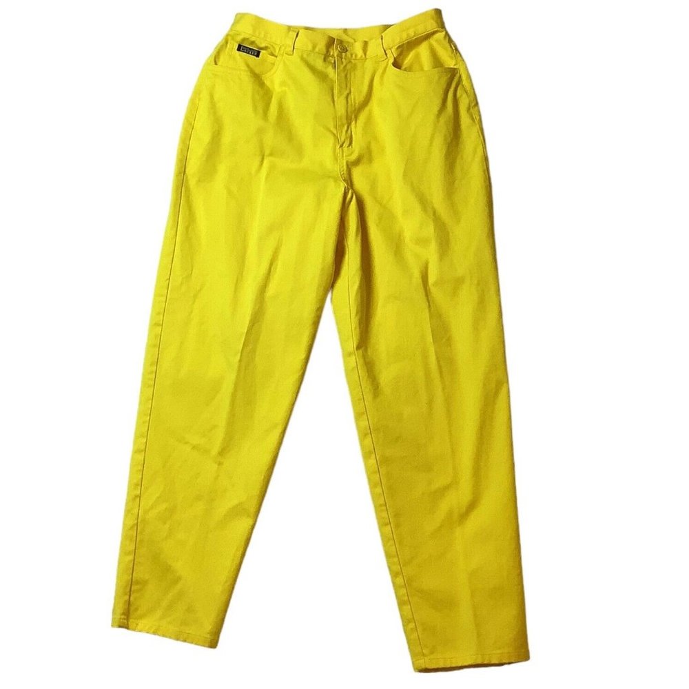 Lauren Jeans Co. Ralph Lauren Petite Women's Yellow Capri Pants Size 12P